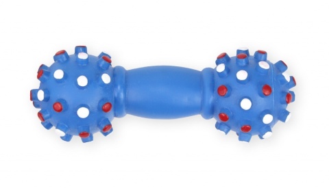 Hantel z wypustkami 16cm kolor niebieski