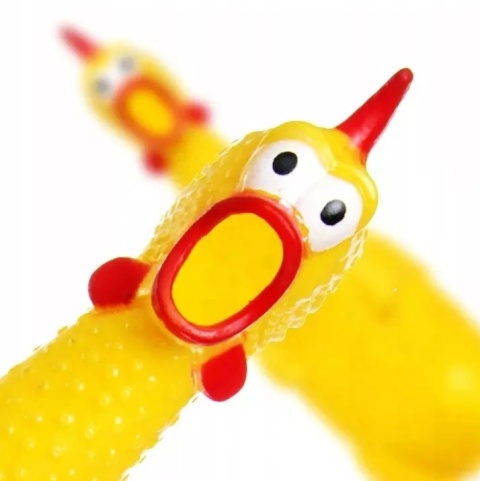 NUXIE® Kurczak gumowy piszczący zabawka dla psa gryzak 16cm