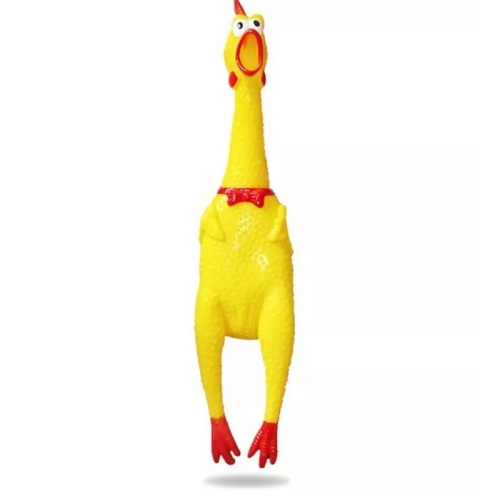 NUXIE® Kurczak gumowy piszczący zabawka dla psa gryzak 16cm