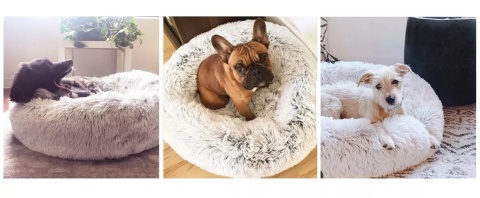 NUXIE® Legowisko dla psa kota włochate posłanie 65cm xxl