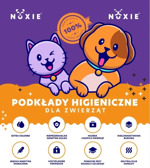NUXIE® Mata dla psa psów podkłady higieniczne 50szt 45x60cm l