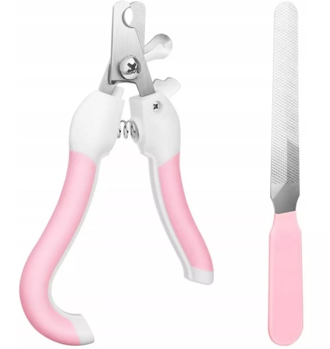 NUXIE® niebieskie obcinaczki do pazurów psa kota pazury cążki + pilnik