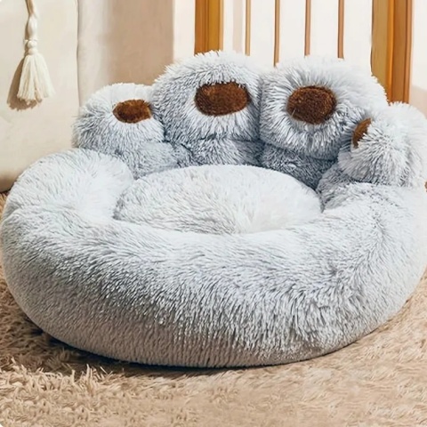 NUXIE® PREMIUM Legowisko dla psa kota mata kojec posłanie miękka poduszka shaggy xl 55cm