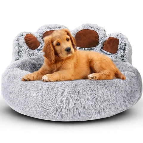 NUXIE® PREMIUM Legowisko dla psa kota mata kojec posłanie miękka poduszka shaggy xl 55cm