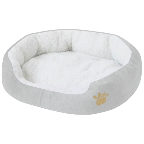 NUXIE® PREMIUM Legowisko dla psa kota mata kojec posłanie sofa leżanka poduszka l 40x50cm jasnoszare