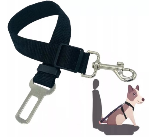 NUXIE® Smycz dla psa do samochodu pasy bezpieczeństwa 70cm