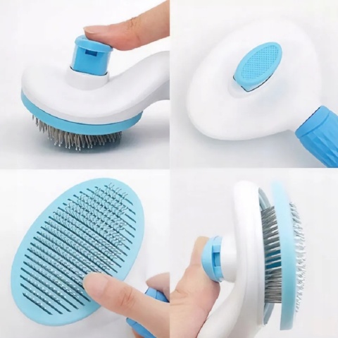 NUXIE® Szczotka do sierści dla psa kota samoczyszcząca