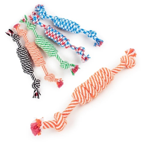 NUXIE® Sznur bawełniany szarpak dla psa kota zabawka 30cm