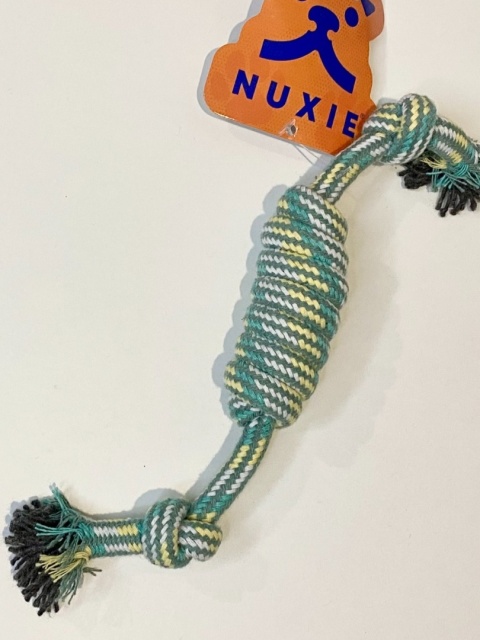 NUXIE® Sznur bawełniany szarpak dla psa kota zabawka 30cm